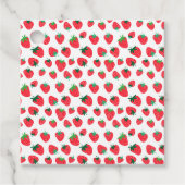 Vol met aardbeien bedankjes labels (Voorkant)