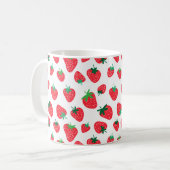 Vol met aardbeien koffiemok (Voorkant links)