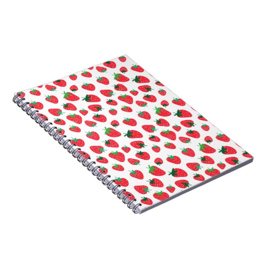 Vol met aardbeien notitieboek (Rechterzijde)
