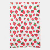 Vol met aardbeien theedoek (Verticaal)