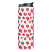 Vol met aardbeien thermosbeker (Gedraaid links)
