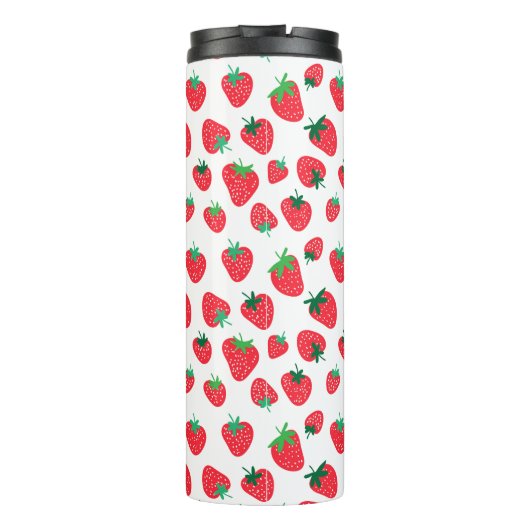 Vol met aardbeien thermosbeker (Achterkant)