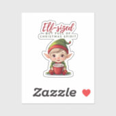 Vol met Christmas Spirit Vinyl Sticker, Vakantie Sticker (Vel)