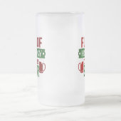 vol met feestelijke kronkel matglas bierpul (Center)