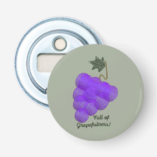 vol met grafieken button flesopener