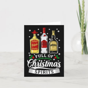 Vol met kerst geesten wodka tequila whisky xm kaart
