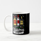 Vol met kerst geesten wodka tequila whisky xm koffiemok (Links)