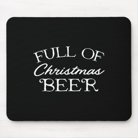 Vol met kerstbier muismat (Voorkant)