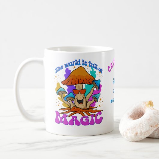 Vol met magische gewoonte koffiemok (Met donut)