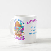 Vol met magische gewoonte koffiemok (Voorkant links)