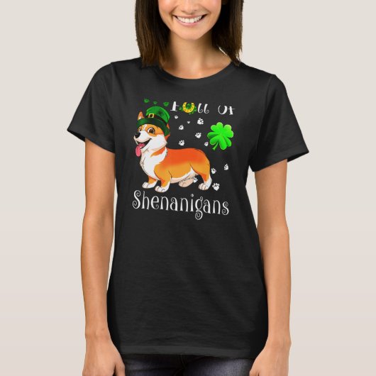 vol met Shenanigans Corgi T-shirt (Voorkant)