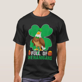 vol met Shenanigans Shamrock Eagle Bird St Patrick T-shirt