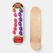 VOL MET TEKSTEN. JMT 8 1/4"Skateboarddek Persoonlijk Skateboard (Voorkant)