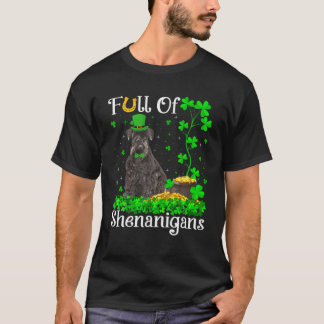 Vol Reil Gedrag Reuzen Schnauzer Hond St Patrick T-shirt