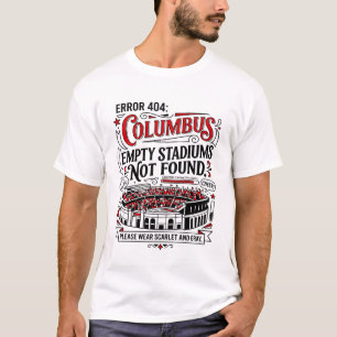 Vol stadionpubliek in Columbus Ohio T-shirt