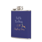 Vol tot de rand met kerstsfeer heupfles (Links)