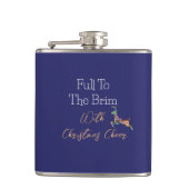 Vol tot de rand met kerstsfeer heupfles (Voorkant)