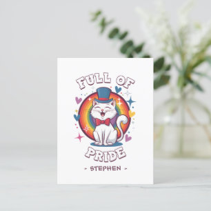 Vol trots LGBTQ Cat Pride Briefkaart