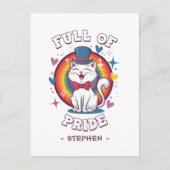 Vol trots | LGBTQ Cat Pride Briefkaart (Voorkant)