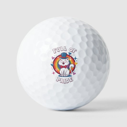 Vol trots | LGBTQ Cat Pride Golfballen (Voorkant)