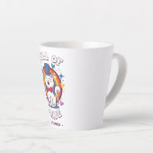 Vol trots | LGBTQ Cat Pride Latte Mok (Rechterhoek)