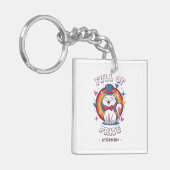 Vol trots | LGBTQ Cat Pride Sleutelhanger (Voorkant Links)
