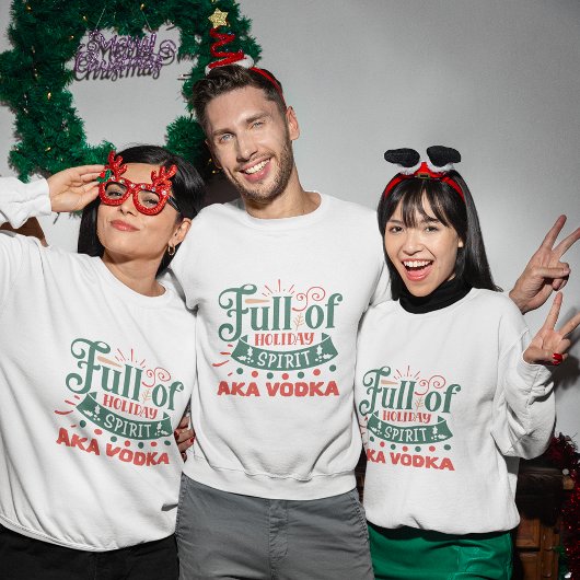 Vol vakantie spirit aka wodka kerst trui