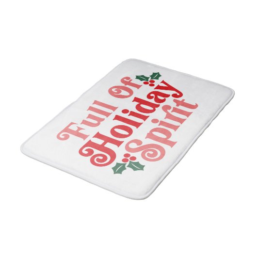 Vol van feestvreugde - Feestelijke typografie Badmat (Gekanteld)