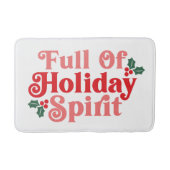 Vol van feestvreugde - Feestelijke typografie Badmat (Voorkant)