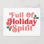 Vol van feestvreugde - Feestelijke typografie Briefkaart (Voorkant)