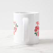 Vol van feestvreugde - Feestelijke typografie Grote Koffiekop (Achterkant)