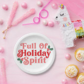 Vol van feestvreugde - Feestelijke typografie Papieren Bordje (Feest)