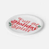 Vol van feestvreugde - Feestelijke typografie Papieren Bordje (Gekanteld)