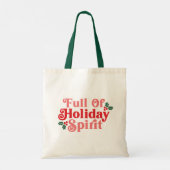 Vol van feestvreugde - Feestelijke typografie Tote Bag (Achterkant)