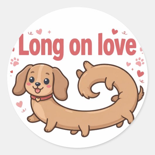 Vol van liefde ronde sticker (Voorkant)