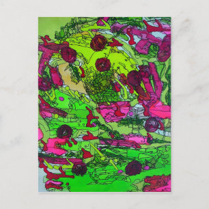 Vol van Mijzelf Marie Gage Abstracte Fine Art Briefkaart