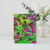 Vol van Mijzelf Marie Gage Abstracte Fine Art Briefkaart (Staand voorkant)