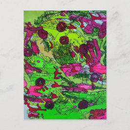 Vol van Mijzelf Marie Gage Abstracte Fine Art Briefkaart