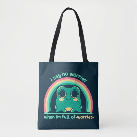 Vol zorgen tote bag (Voorkant)