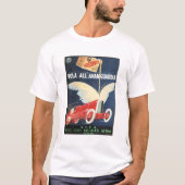 Vola all Avanguardia Car Engine Oil Old Advert T-shirt (Voorkant)
