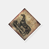  volbloed en Arabische paarden Servetten (Hoek)