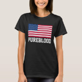VOLBLOED ONGEVACCINEERDE patriottische T-SHIRTS (Voorkant)
