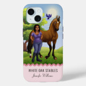 Volbloed paard en ruiter iPhone Case-Mate iPhone Case (Achterkant)