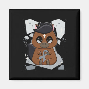 Volbloed paard met lint World Dyslexia Award Magneet