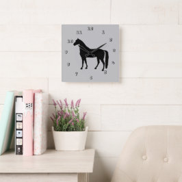 Volbloed Paard Silhouet Wandklok