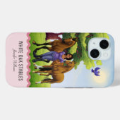Volbloed paarden en ruiter Case-Mate iPhone case (Achterkant (horizontaal))