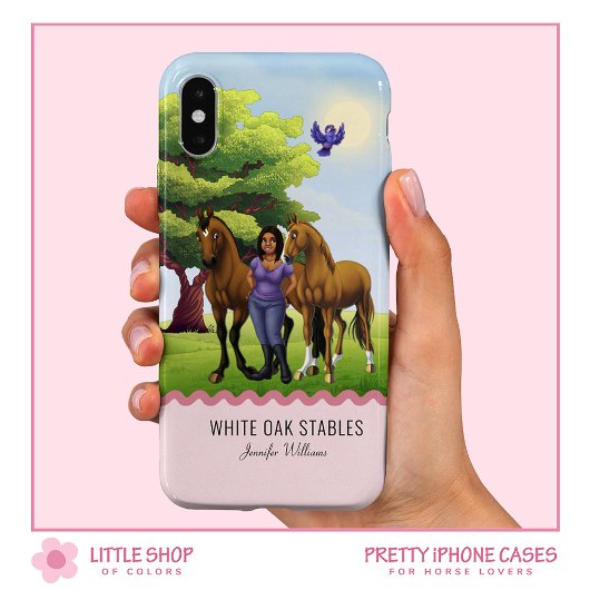 Volbloed paarden en ruiter  Case-Mate iPhone case