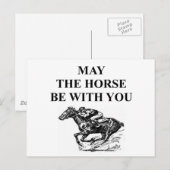 volbloed paardenrennen briefkaart (Voorkant / Achterkant)