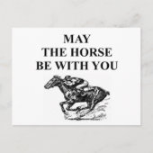 volbloed paardenrennen briefkaart (Voorkant)