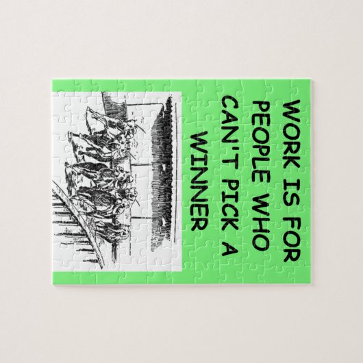 volbloed paardenrennen legpuzzel (Horizontaal)